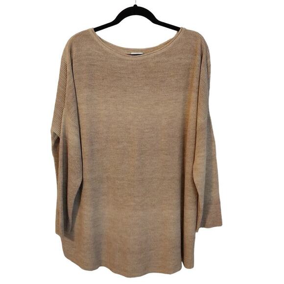 J. Jill Tan Pullover Sweater Size XL Neutral Minimalist Classic Casual Preppy - Picture 6 of 11